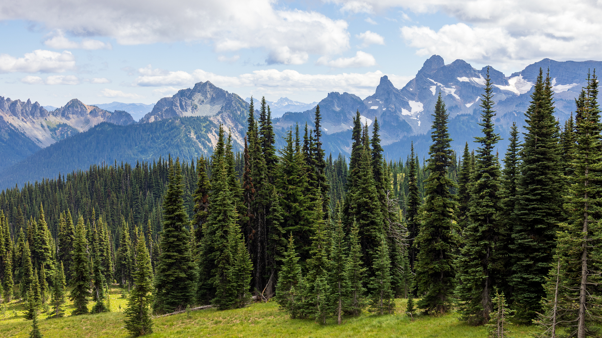 Jagged peaks