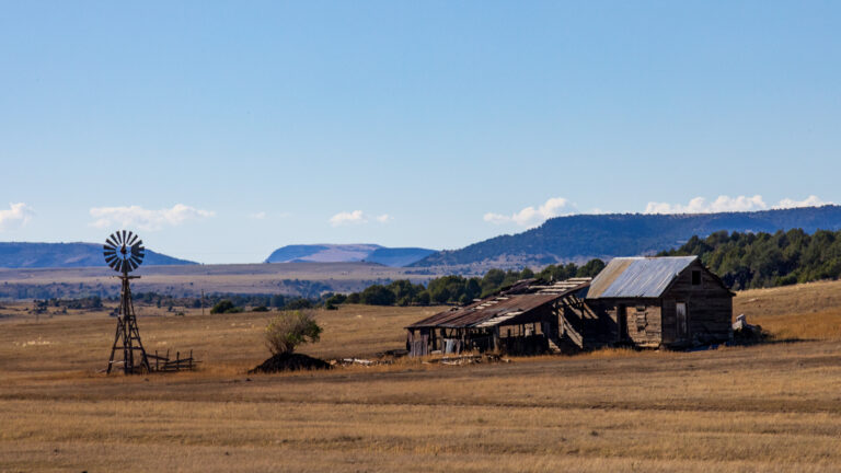 Old New Mexico ranch buildings