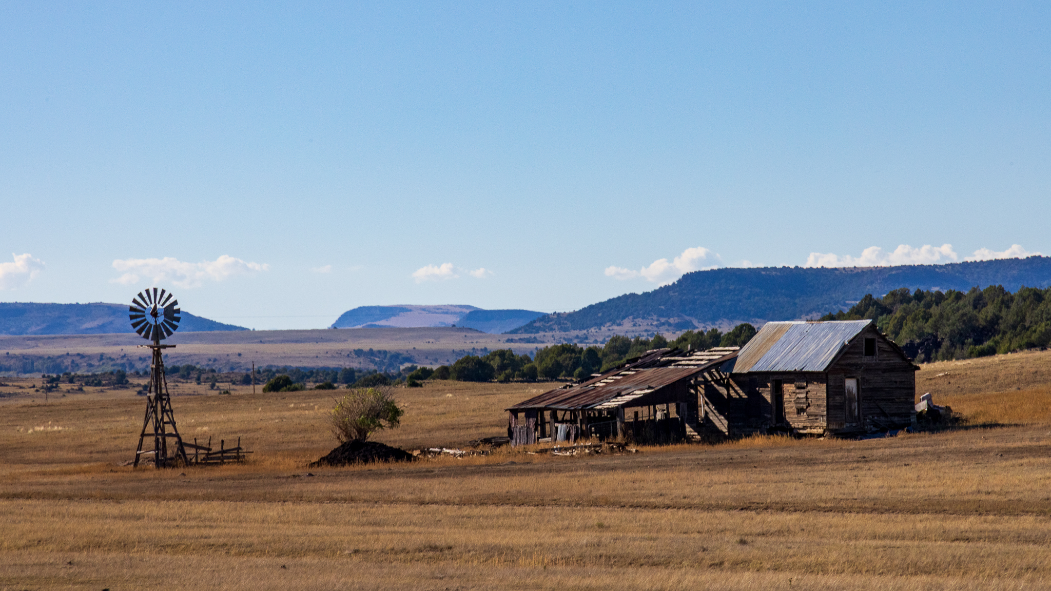 Old New Mexico ranch buildings