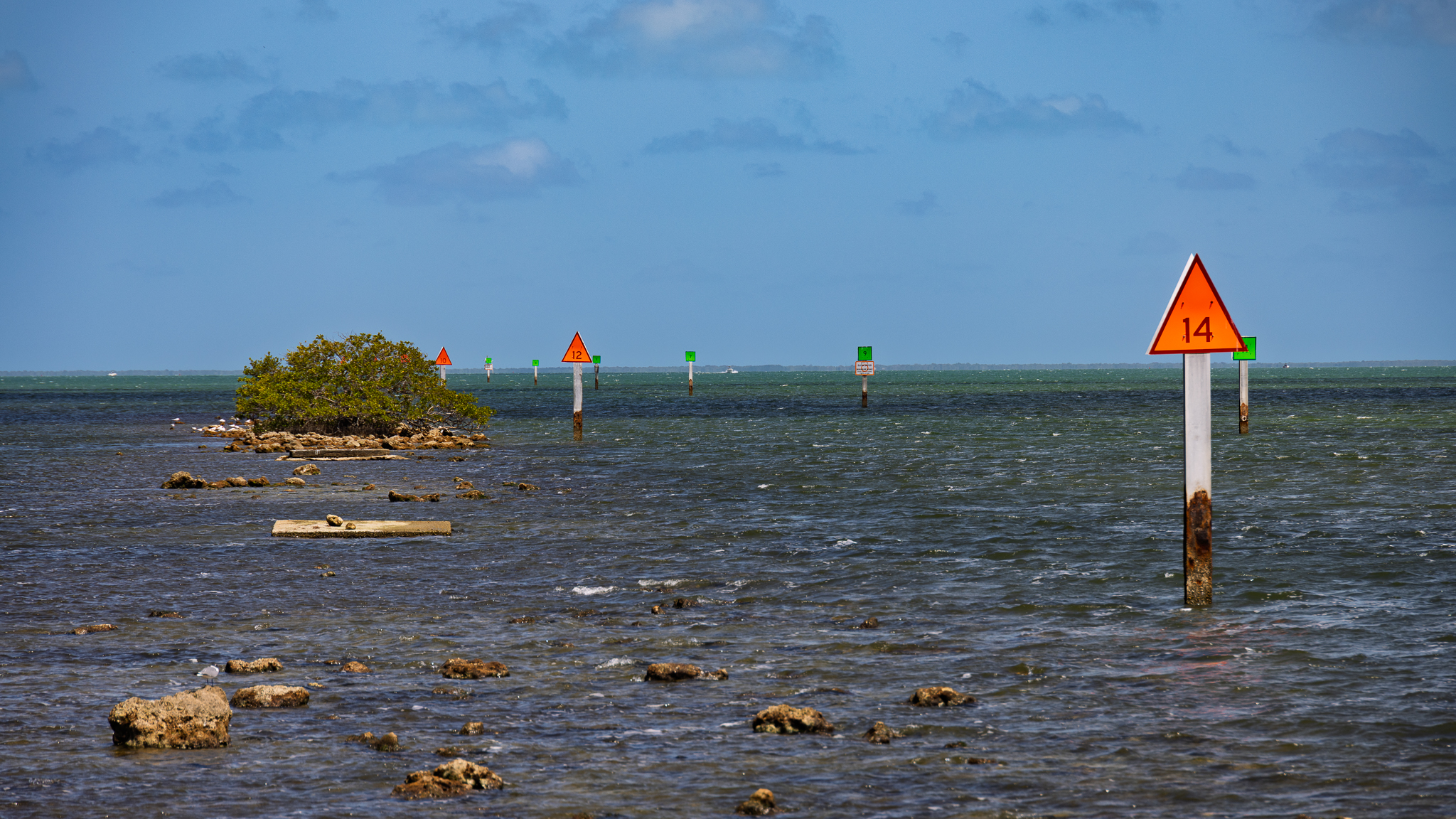 Ocean boat channel