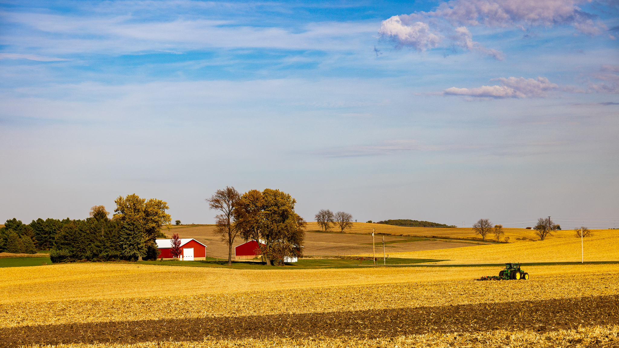 Farm fields